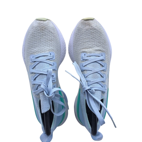 Nike React Infinity Flyknit Womens Size 9 Gray White Teal Running Shoes - Picture 5 of 8